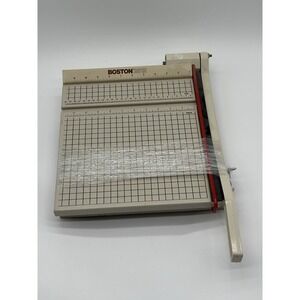 Vintage Boston 2612 12" Paper Cutter Excellent Condition Classroom Office Crafts